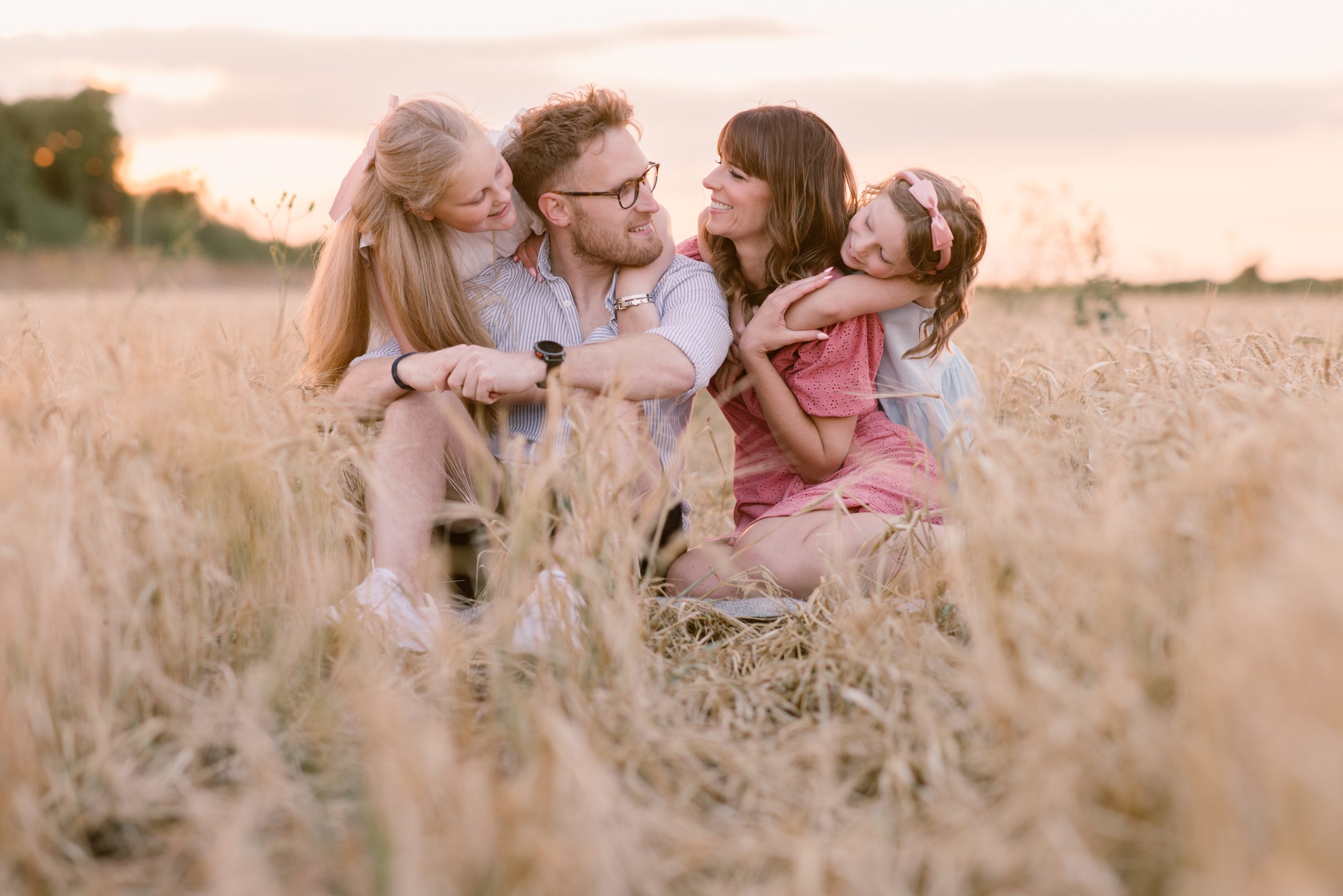 Golden Hour Family Shoot in Hampshire